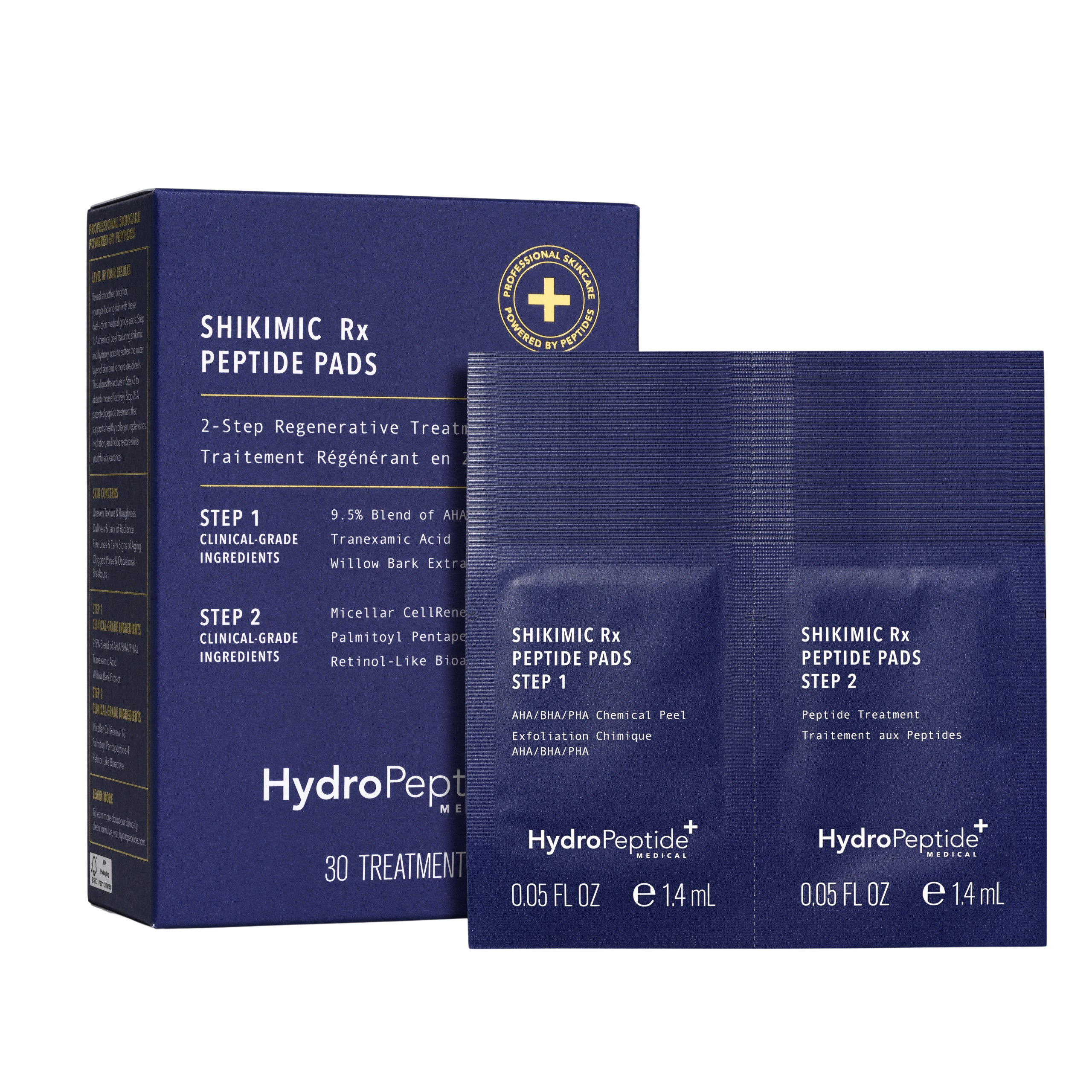 HydroPeptide Shikimic RX Peptide Pads – pīlings