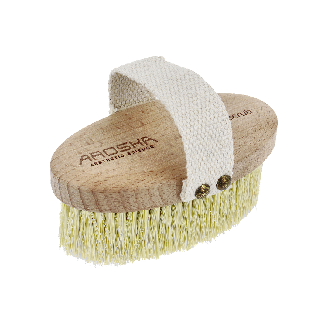 AROSHA NATURAL BRUSH WITH HANDLE – ķermeņa kopšanas līdzeklis